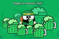 Too Much Beer For St Patrick's Day Background