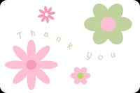 Floral Thank You Notes Background