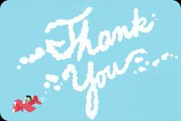 Animated: Thank You Sky Writing email background