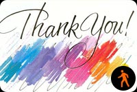 Colorful Thank You Background