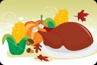 A Delicious Thanksgiving Dinner! Background