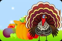 Special Thanksgiving Turkey Background