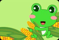 Cute Little Frog Background