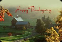 Country Home Thanksgiving Background