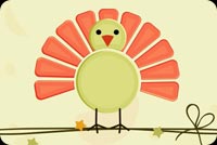 Thanksgiving Baby Turkeys Background
