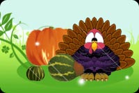 Turkey-fic Happy Thanksgiving Background