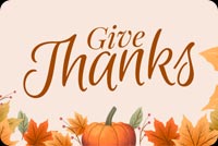 Give Thanks - Light Theme Background