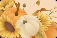 Happy Thanksgiving Floral Design Background