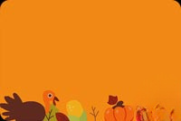 Animated: Thanksgiving Turkey and Pumpkins email background