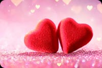 Animated: Red Hearts on Sparkle email background