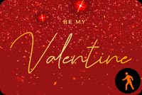 Animated Be My Valentine Sparkling Desire Background