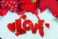 Animated: Red Love Hearts email background