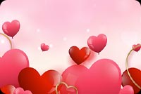 Whimsical Hearts - Playful Valentine's Email Background Background