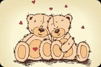 Couple Teddy Bear Background