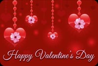 Hearts & Flowers For Valentine Background