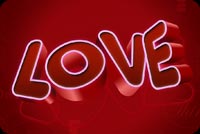Love 3d Wordart Background