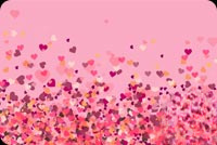 Animated: Pink Heart Confetti email background