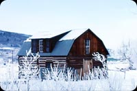 The House In Winter Background