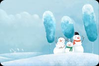 Snowman Family Background