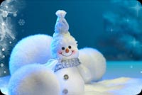 Smiling Snowman Background