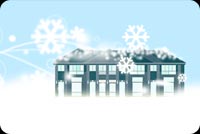 Winter Snow House Background