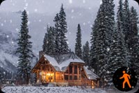 Animated Winter Scenery Background