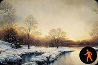 Animated: Winter River Background